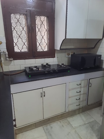 Kitchen in 2 BHK Builder Floor at Greater Kailash I – for Rent