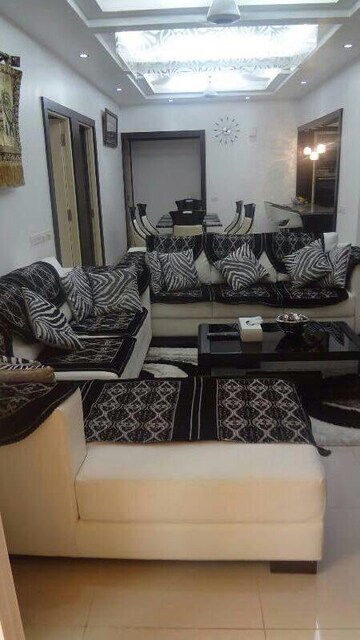 Living Room in 3 BHK Apartment at Brigade Courtyard, Jalahalli – for Rent