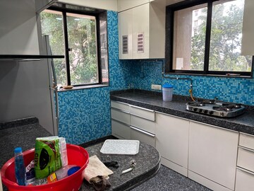 Kitchen in 3 BHK Apartment at Nepean Sea Road – for Rent