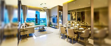 Living Room in 3 BHK Apartment at Kanakia Paris, Bandra East – for Sale