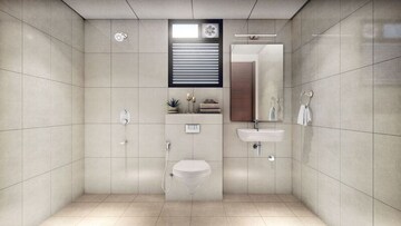 Bathroom in 2 BHK Apartment at Shapoorji Pallonji Joyville Hadapsar Annexe, Hadapsar – for Sale