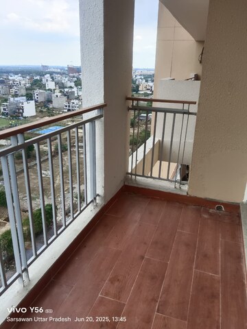 Balcony in 3.5 BHK Apartment at Rishita Manhattan, Gomti Nagar – for Rent