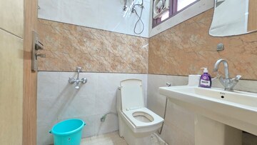 Bathroom in 3 BHK Builder Floor at Paryavaran Complex – for Rent