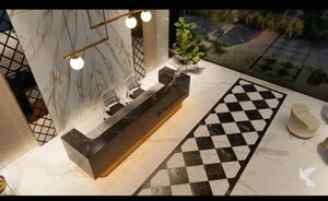 Kitchen in 4 BHK Apartment at D Kapoor Dilkap Grandeur, Powai – for Sale