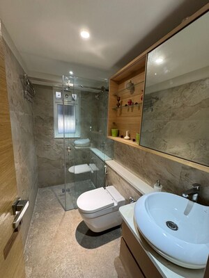 Bathroom in 3 BHK Apartment at Silver Light CHS, Vile Parle West – for Sale