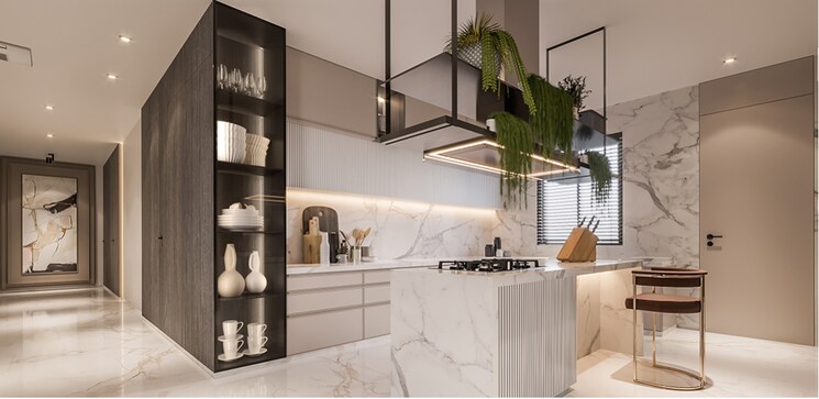 Kitchen, vesu 5 Bedroom 5900 Sq.Ft. Apartment In Vesu Surat 8843481