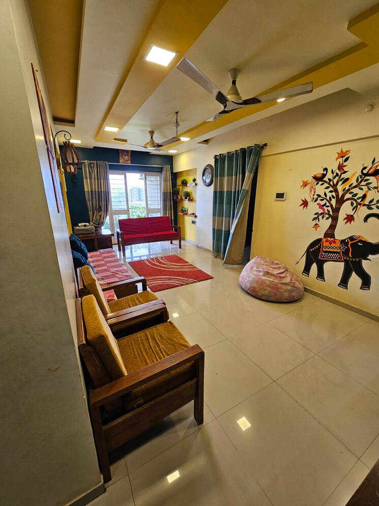 Living Room, kamdhenu-7th-heaven 2 Bedroom 827 Sq.Ft. Apartment In Dhanori Pune 8843480