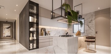 Kitchen in 5 BHK Apartment at Vesu – for Sale