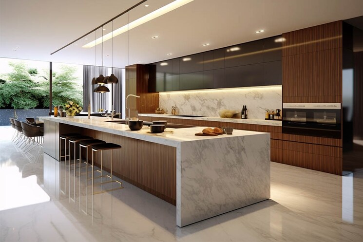 Kitchen, vasant vihar 4 Bedroom 600 Sq.Yd. Builder Floor In Vasant Vihar Delhi 8843585