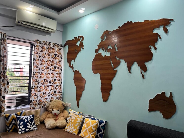 Living Room, purti-planet 3 Bedroom 1155 Sq.Ft. Builder Floor In Behala Kolkata 8843604