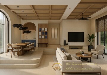 Living Room in 3 BHK Villa at Sangolda – for Sale