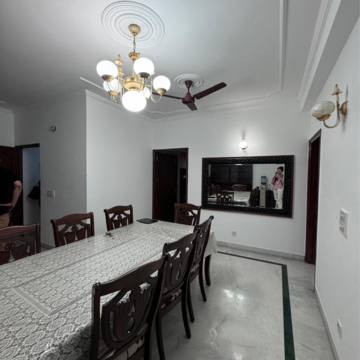 Living Room in 3 BHK Builder Floor at DLF Oakwood Estate, Sector 25 – for Rent