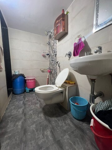 Bathroom in 1 BHK Apartment at Parsik Nagar – for Sale