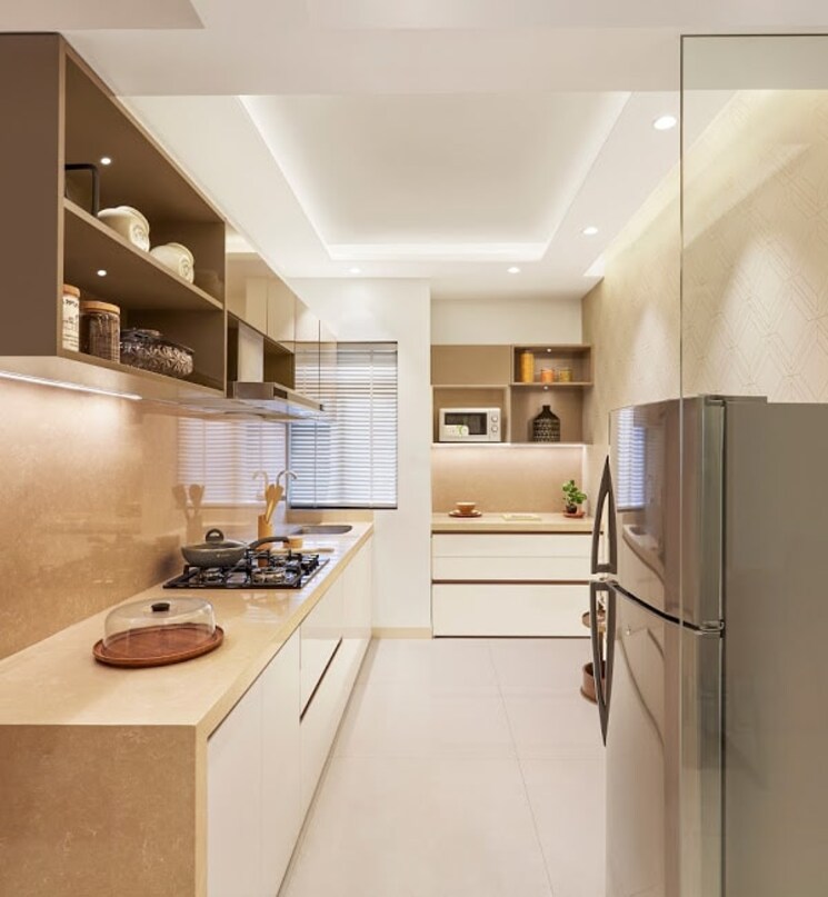 Kitchen, dosti-planet-north 2 Bedroom 593 Sq.Ft. Apartment In Shilphata Thane 8844503