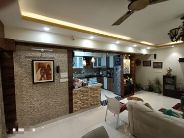 Living Room in 3 BHK Apartment at Elita Garden Vista, New Town – for Sale