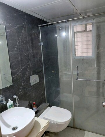 Bathroom in 2 BHK Apartment at Dosti West County, Balkum Pada – for Rent