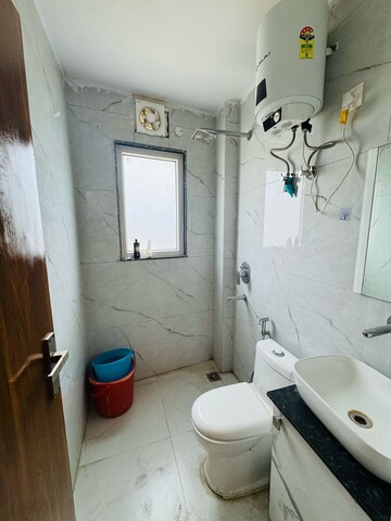 Bathroom in 1 RK Builder Floor at Sushant Lok I – for Rent