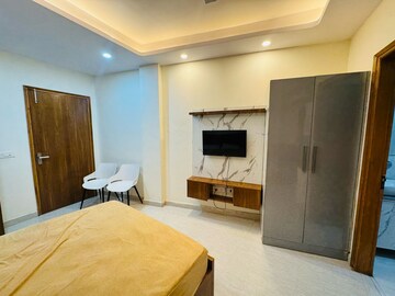 Bedroom in 1 RK Builder Floor at Sushant Lok I – for Rent