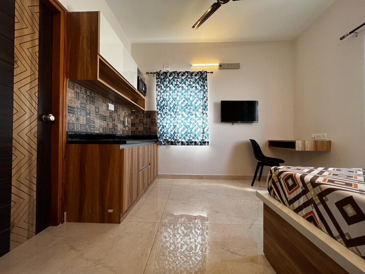 Bedroom, kodihalli 1 RK 450 Sq.Ft. Apartment In Kodihalli Bangalore 8845166