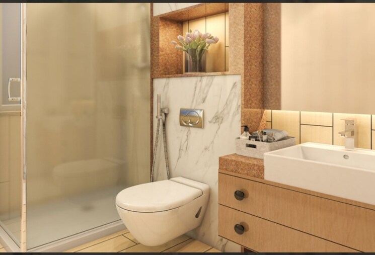 Bathroom, uchdpl-veridia-oakwood-enclave 4 Bedroom 2385 Sq.Ft. Apartment In Wave City Ghaziabad 8845201