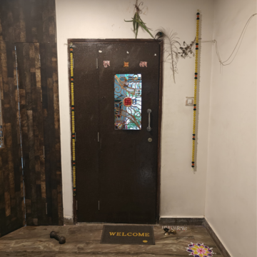 Building Lobby in 1 BHK Apartment at Ganga Towers, Kamothe – for Rent