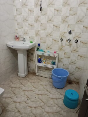 Bathroom in 1 BHK Builder Floor at Dhakoli – for Sale