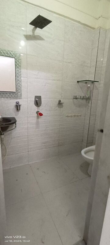 Bathroom in 3 BHK Villa at Shivsahi Complex, Goregaon East – for Rent
