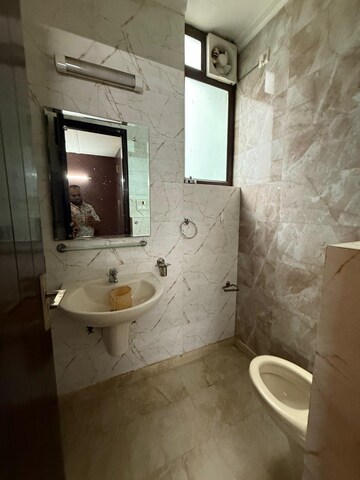 Bathroom in 2 BHK Builder Floor at Lajpat Nagar – for Rent