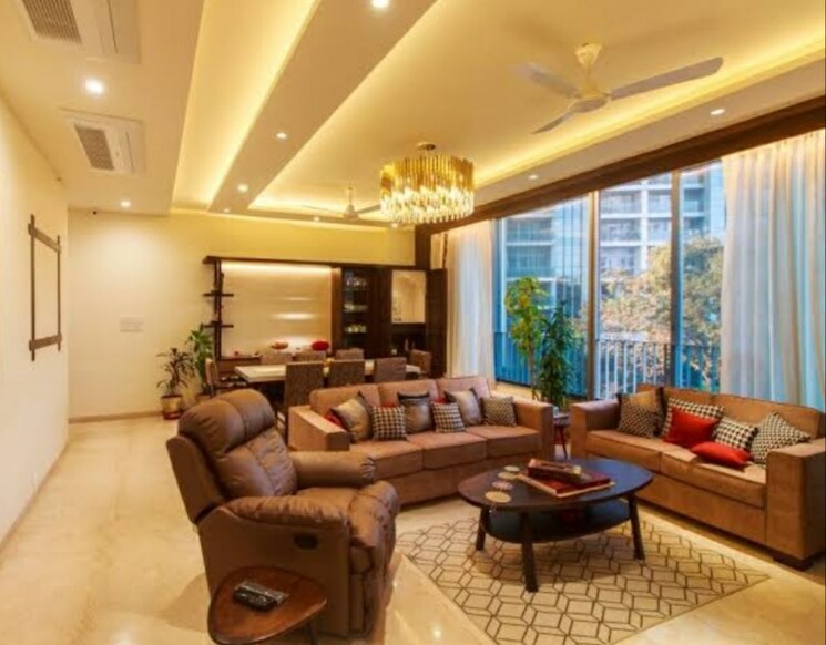 Living Room, oberoi-realty-esquire 4 Bedroom 2053 Sq.Ft. Apartment In Goregaon East Mumbai 8846075