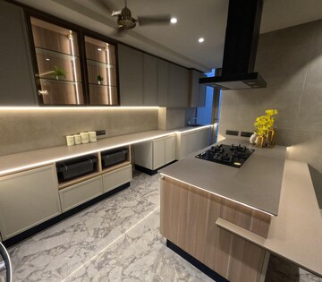 Kitchen in 3 BHK Builder Floor at Gulmohar Park – for Sale
