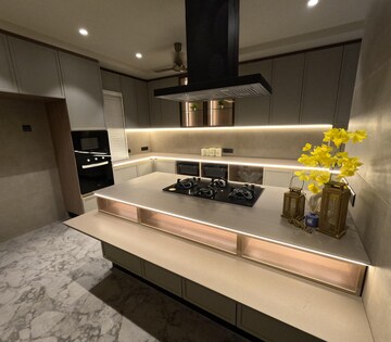 Kitchen in 3 BHK Builder Floor at Gulmohar Park – for Sale