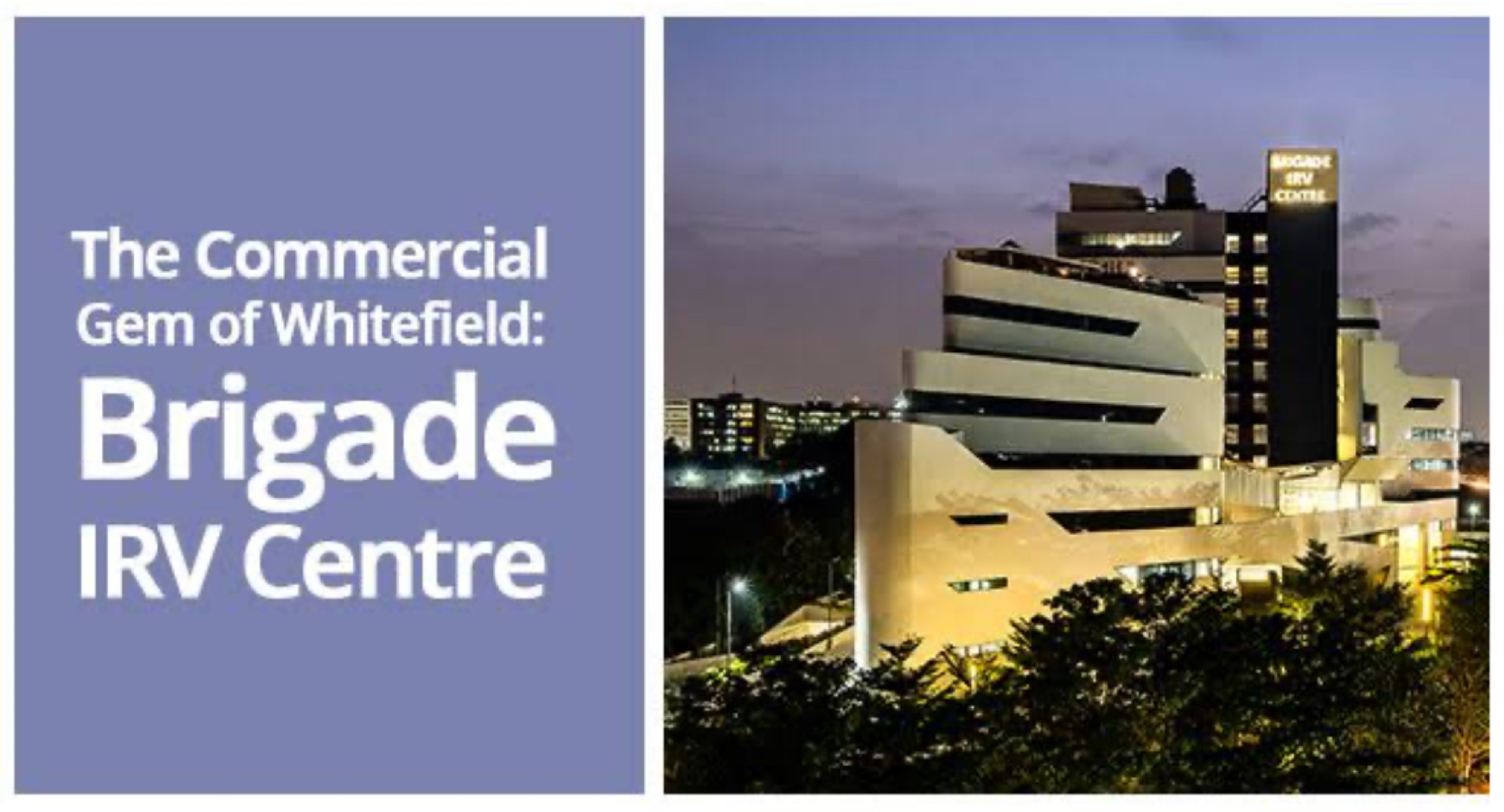 Office Space in IT/SEZ For Sale in Brigade IRV Centre