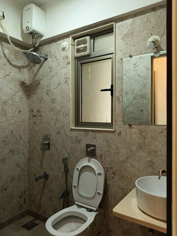 Bathroom in 2 BHK Apartment at Chandak Cornerstone, Worli – for Rent