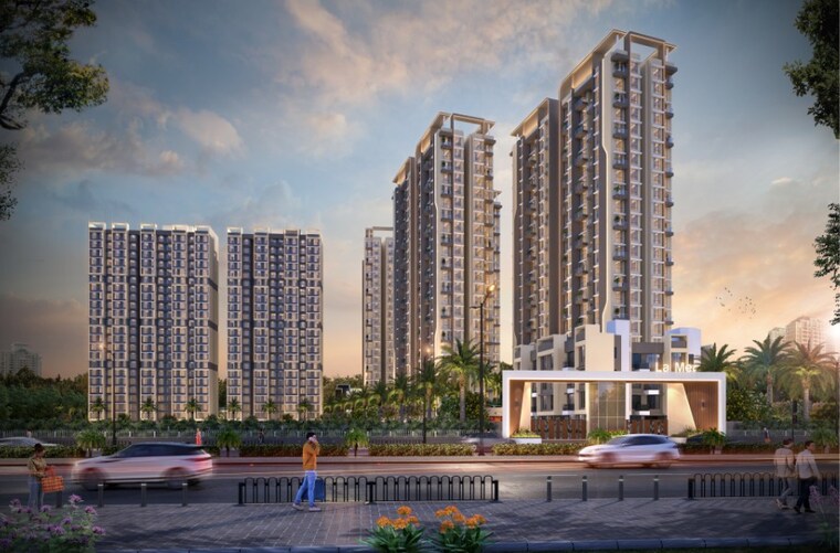 Exterior View, la-mer-one 1 Bedroom 320 Sq.Ft. Apartment In Palaspa Navi Mumbai 8846415