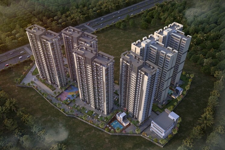 Exterior View, la-mer-one 1 Bedroom 320 Sq.Ft. Apartment In Palaspa Navi Mumbai 8846415