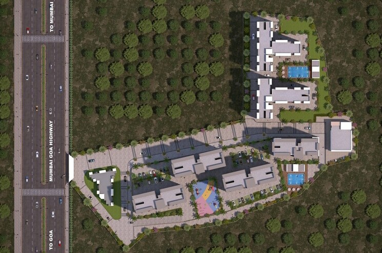 Master Plan, la-mer-one 1 Bedroom 400 Sq.Ft. Apartment In Palaspa Navi Mumbai 8846437