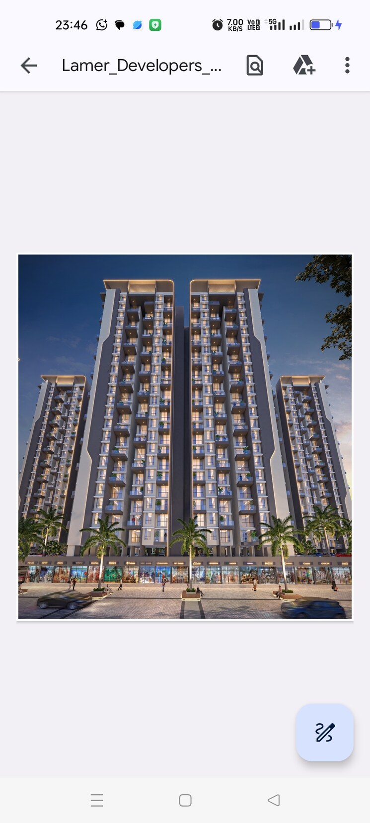 Exterior View, la-mer-one 1 Bedroom 400 Sq.Ft. Apartment In Palaspa Navi Mumbai 8846437
