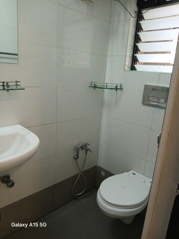 Bathroom in 1 BHK Apartment at Solitaire Malad West, Malad West – for Rent