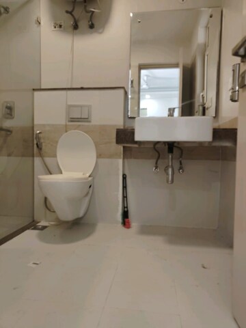 Bathroom in 3 BHK Apartment at Shapoorji Pallonji Joyville Phase 2, Sector 102 – for Rent