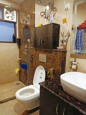 Bathroom in 2 BHK Builder Floor at Palam Vihar – for Rent