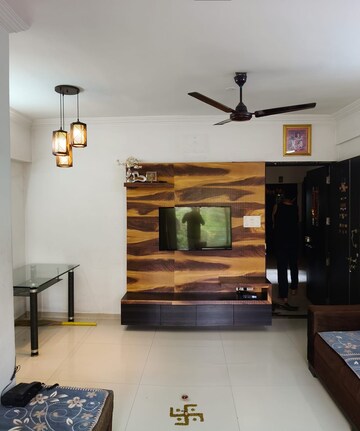 Living Room in 1.5 BHK Apartment at Madhav Palacia, Ghodbunder Road – for Rent