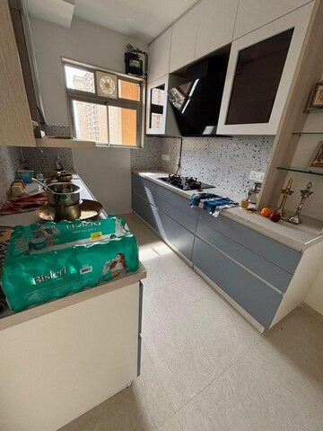 Kitchen in 2 BHK Apartment at Hiranandani Delanna, Ghodbunder Road – for Rent