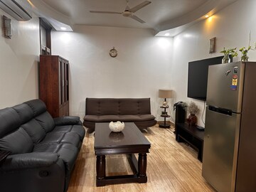 Living Room in 3 BHK Builder Floor at Panchsheel Park – for Sale