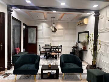 Living Room in 3 BHK Builder Floor at Panchsheel Park – for Sale