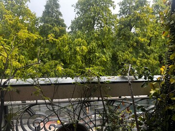 Balcony in 3 BHK Builder Floor at Panchsheel Park – for Sale