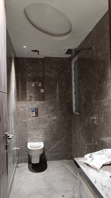 Bathroom in 3 BHK Apartment at Triveni Apartments CGHS, Paschim Vihar – for Rent