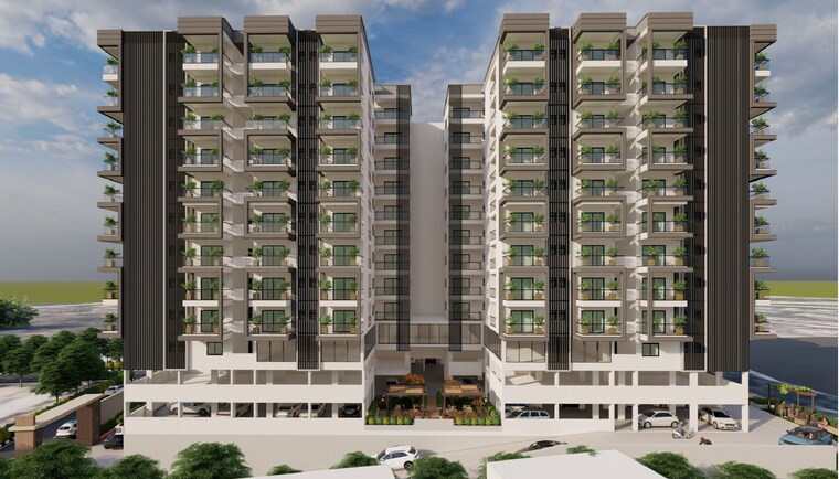 Exterior View, nizampet 2 Bedroom 1275 Sq.Ft. Apartment In Nizampet Hyderabad 8847261