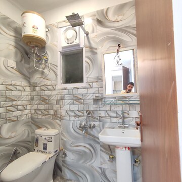 Bathroom in 1 BHK Builder Floor at Chattarpur – for Rent