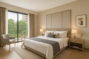 Bedroom in 3 BHK Apartment at Nahar Amrit Shakti, Chandivali – for Sale