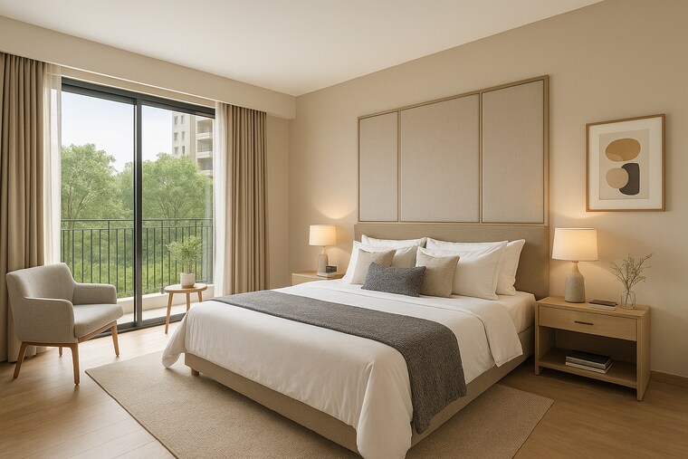Bedroom, nahar-amrit-shakti 3 Bedroom 1069 Sq.Ft. Apartment In Chandivali Mumbai 8847823